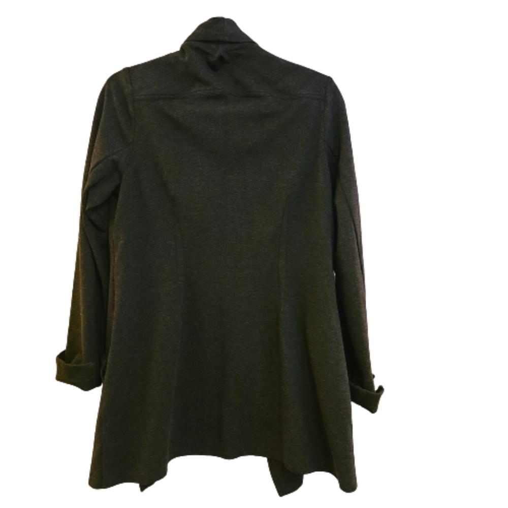 Cabi Charcoal Gray Waterfall Open Cardigan - Picture 2 of 2